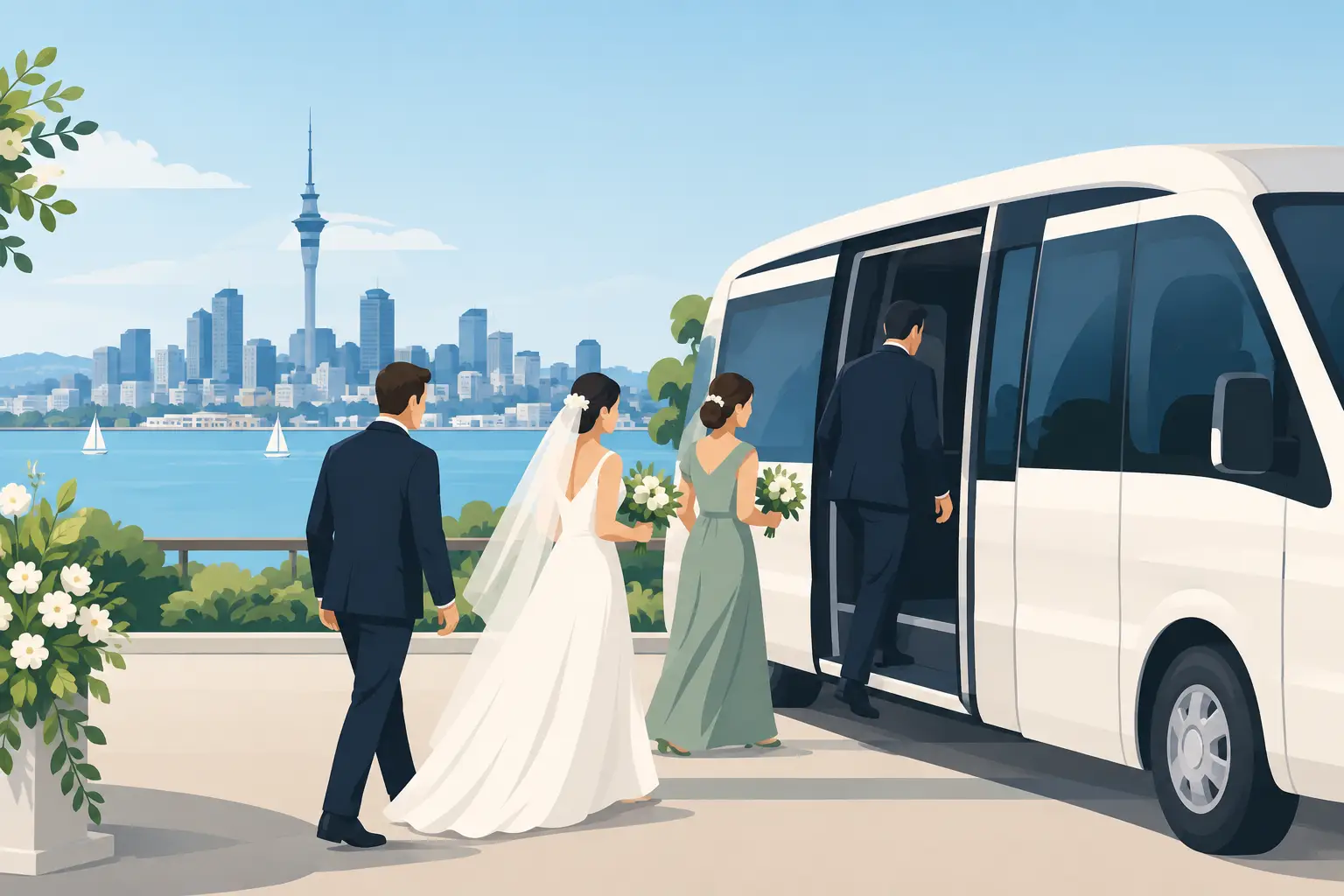 Wedding Guest Transportation in Auckland